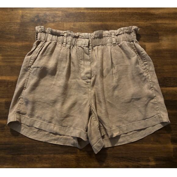 Rails Women’s Medium Shorts Linen Blend Elastic Waist Paperbag 5" Inseam Monty - Picture 1 of 11